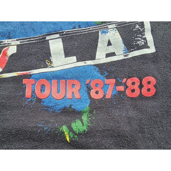 Vintage TESLA Tour Band Graphic Shirt 1988 CHED Anvil Single Stitch USA - Picture 9 of 9